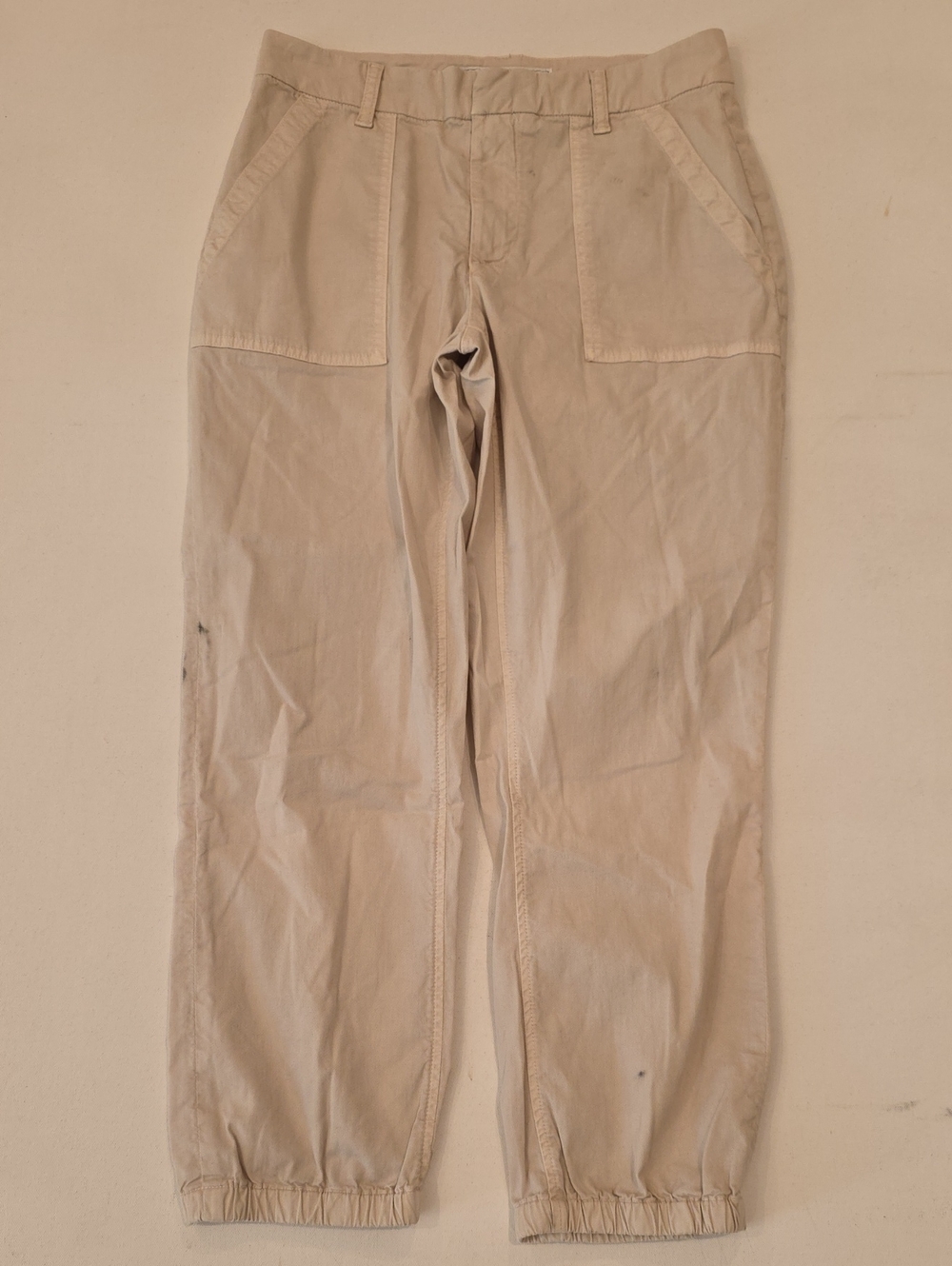 NEW $298 FRANK & EILEEN JAMESON UTILITY JOGGER PANTS IN CEMENT SIZE 4